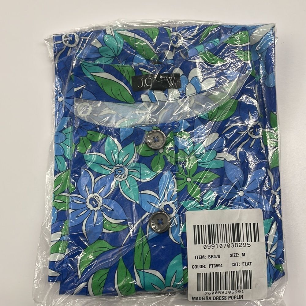 ❤️ J. Crew Blue A-Line Dress Sz. M - Picture 7 of 8